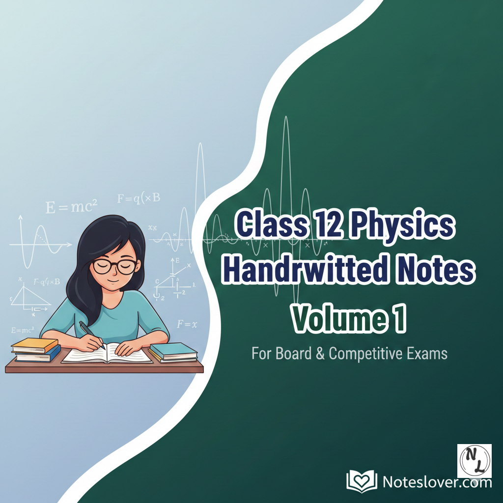 Class 12 Physics Handwritten Notes: Volume 1 note thumbnail
