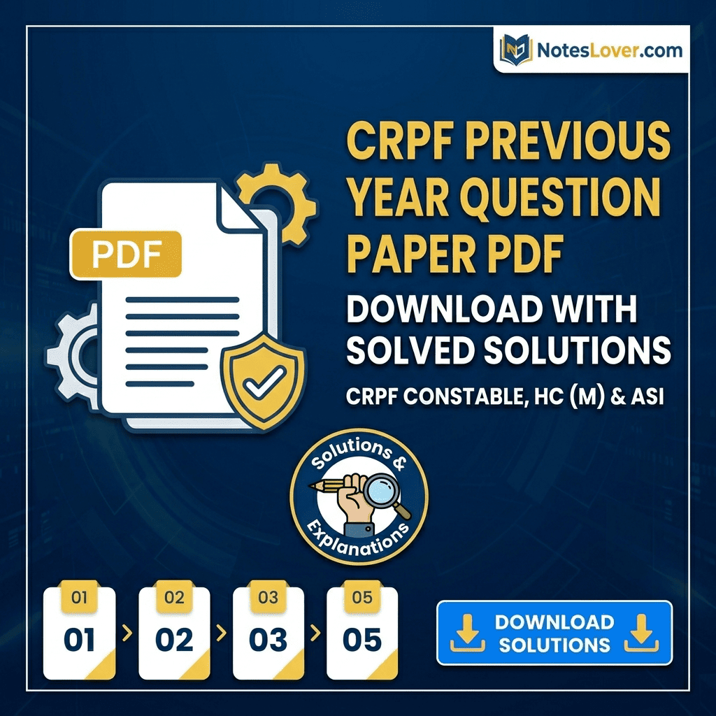 Thumbnail: CRPF Previous Year Question Paper PDF