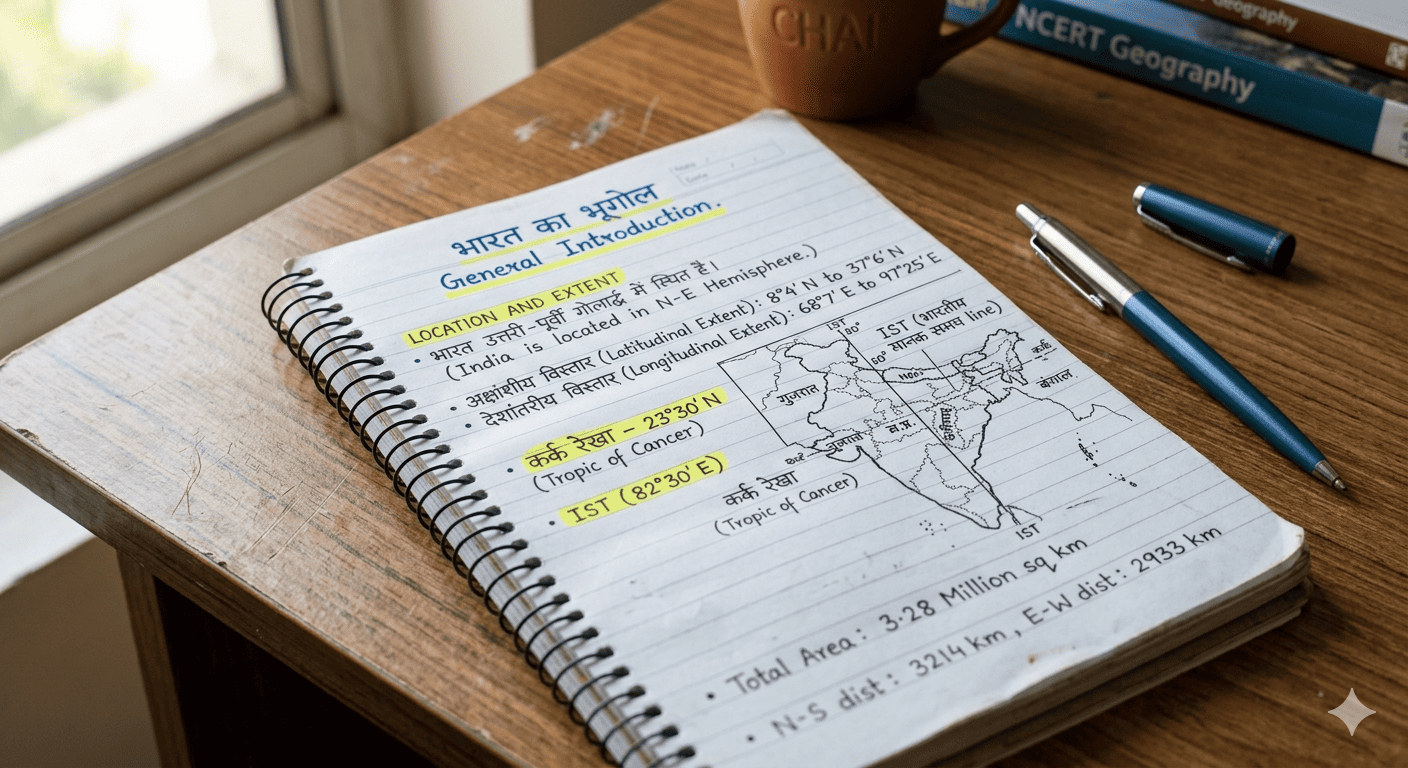 Indian Geography (भारत का भूगोल) Full Handwritten Notes PDF Download thumbnail