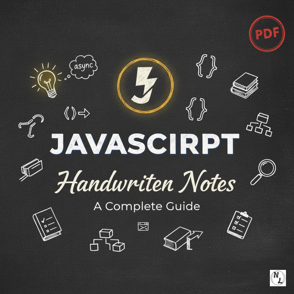 JavaScript Handwritten Notes PDF Download | Learn JS Basics to Advanced Concepts