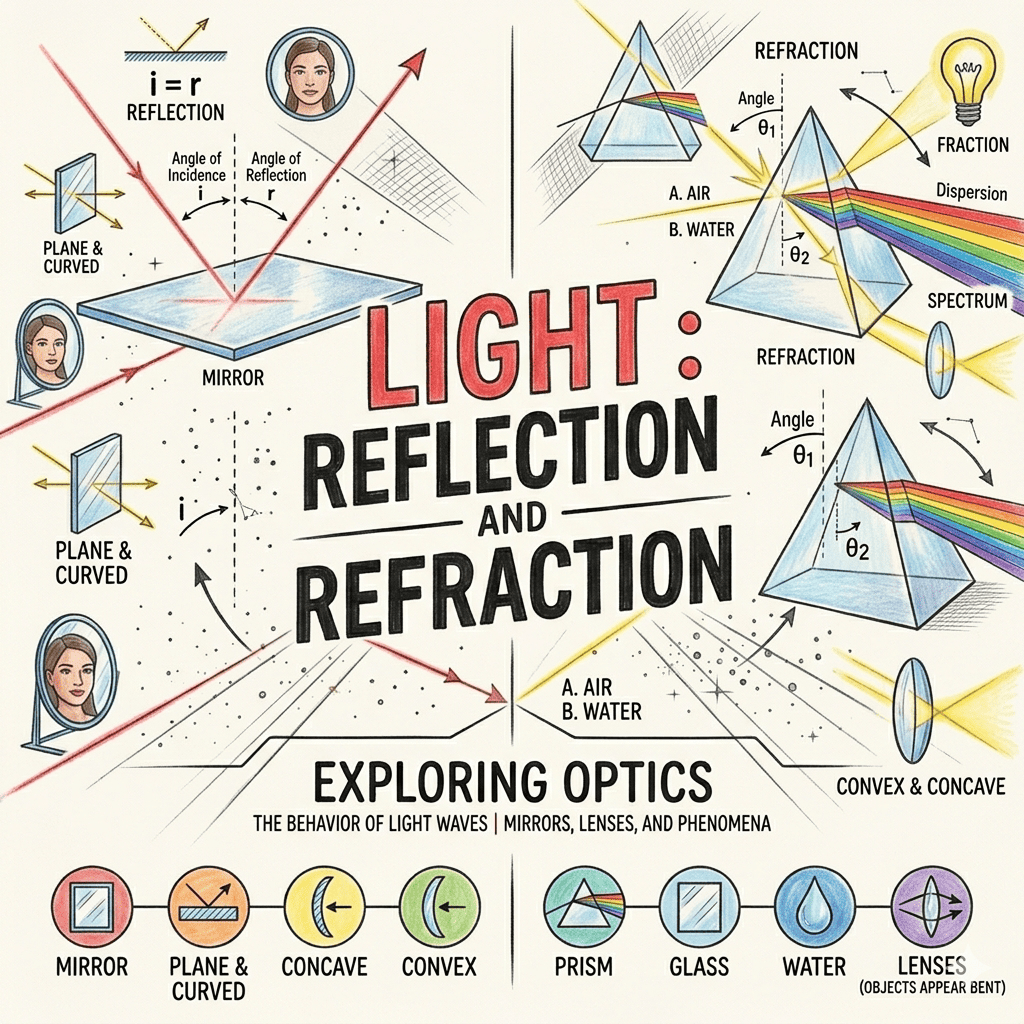 Light: Reflection and Refraction Class 10 Notes - PDF & Key Formulas thumbnail