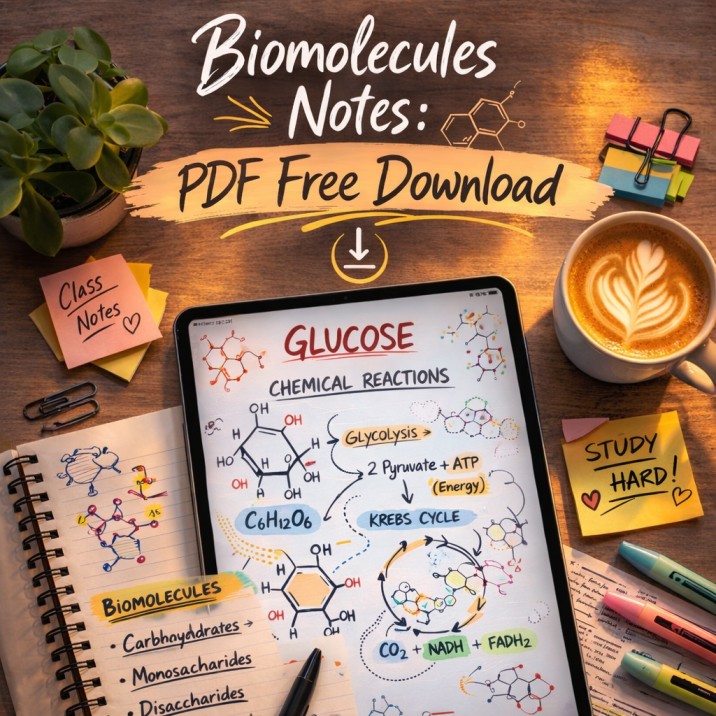 Master Biomolecules: Comprehensive Notes on Carbohydrates & Glucose (Class 11 & 12) thumbnail