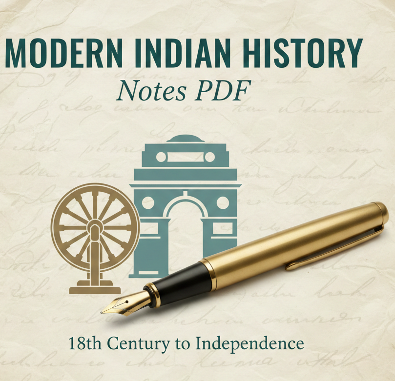 Modern Indian History Notes PDF note thumbnail