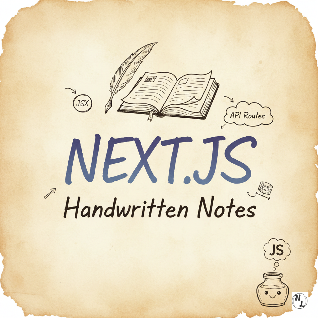 Next.js Handwritten Notes PDF Download | Complete Next.js Notes for Beginners note thumbnail