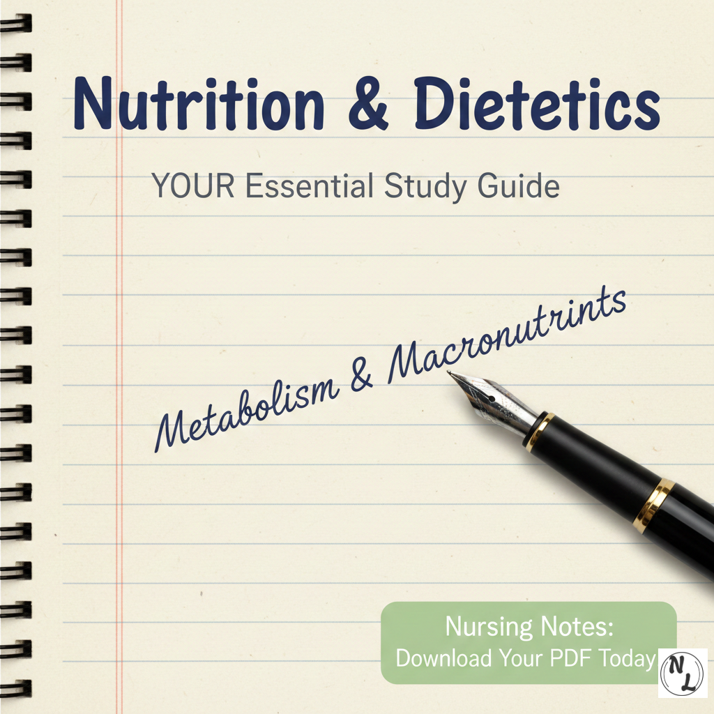 Nutrition & Dietetics Handwritten Notes PDF | Nursing Notes note thumbnail
