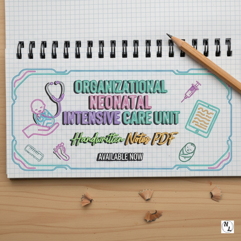 Organizational Neonatal Intensive Care Unit | Handwritten Notes PDF note thumbnail
