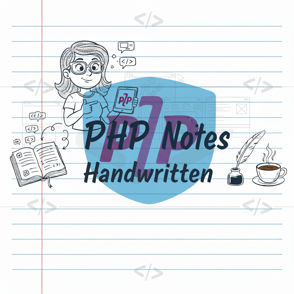 PHP Handwritten Notes PDF Download | Complete PHP Notes for Beginners