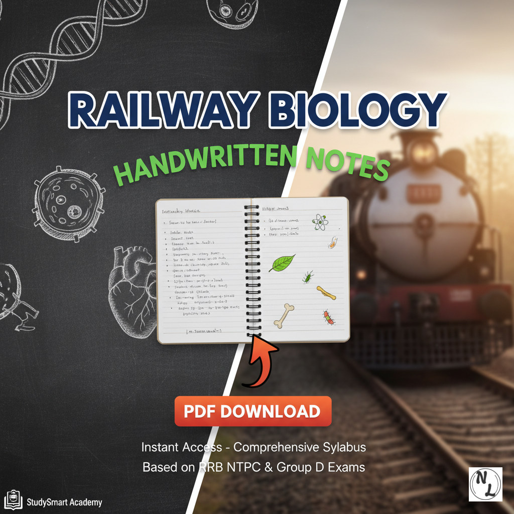 Railway Biology Handwritten Notes PDF Download | RRB Exam Notes note thumbnail