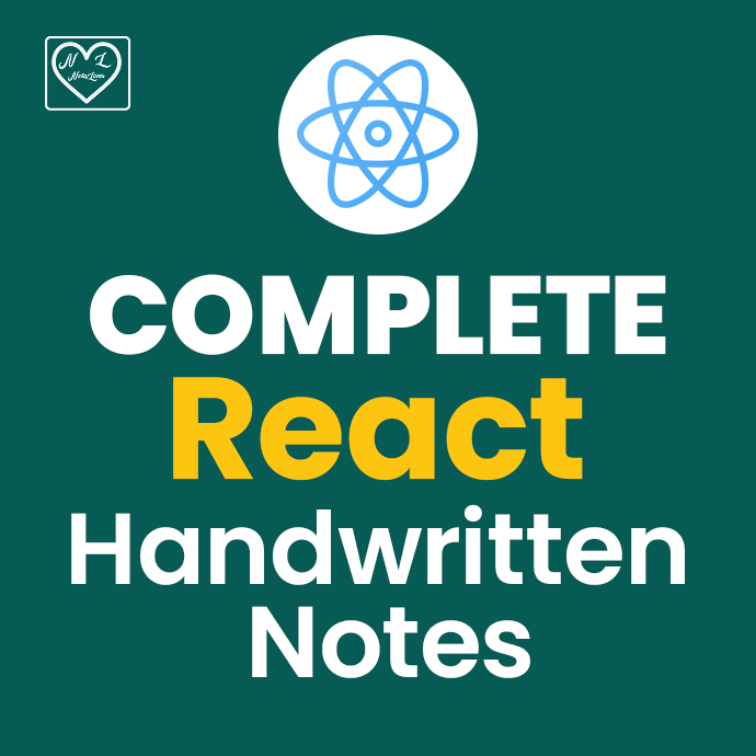 React Handwritten Notes PDF – Free Download | NotesLover