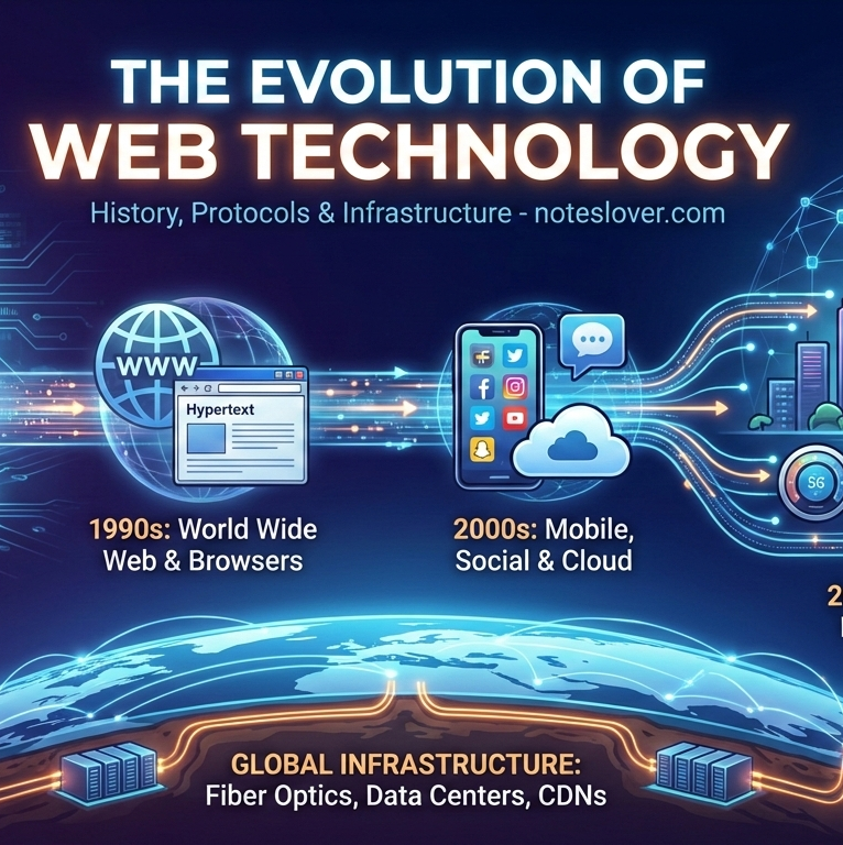 The Evolution of Web Technology: A Comprehensive History and Infrastructure Guide | Free PDF