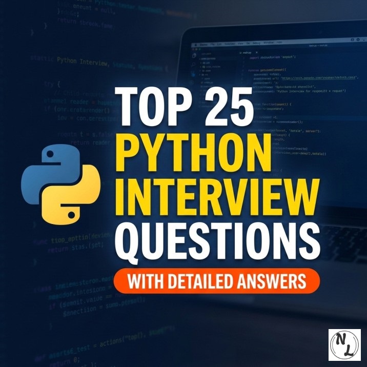 Thumbnail image for Top 25 Python Interview Questions with Detailed Answers (2026 Guide)
