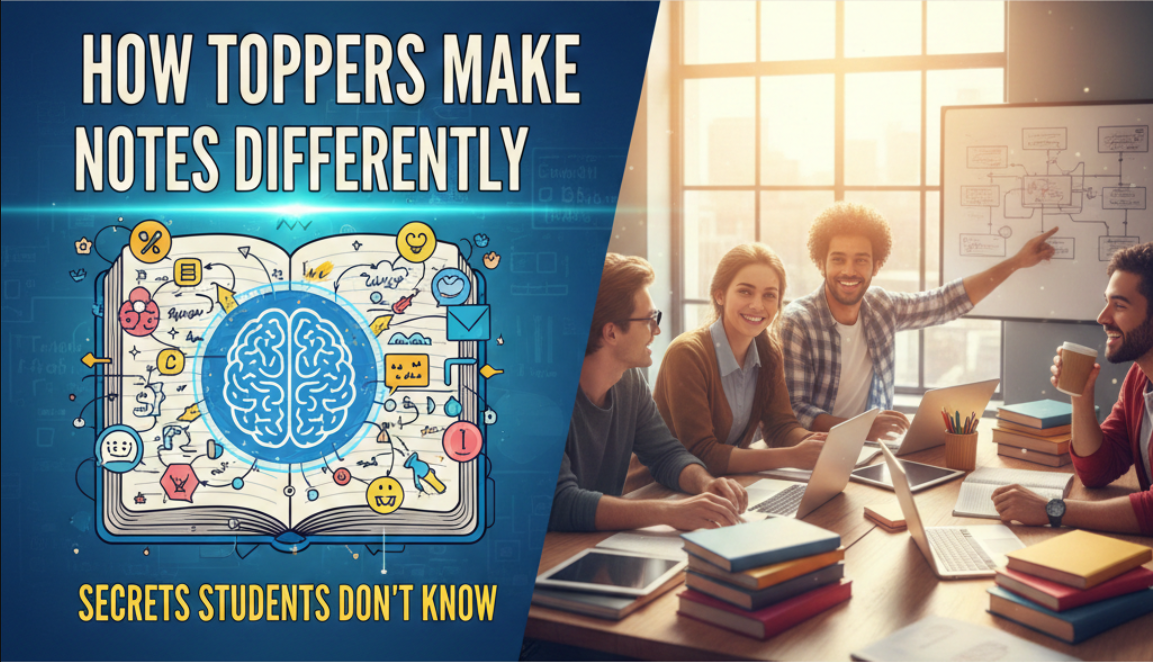 How Toppers Make Notes Differently - Proven Note Making Strategy for SSC, UPSC, NEET, JEE & Competitive Exams