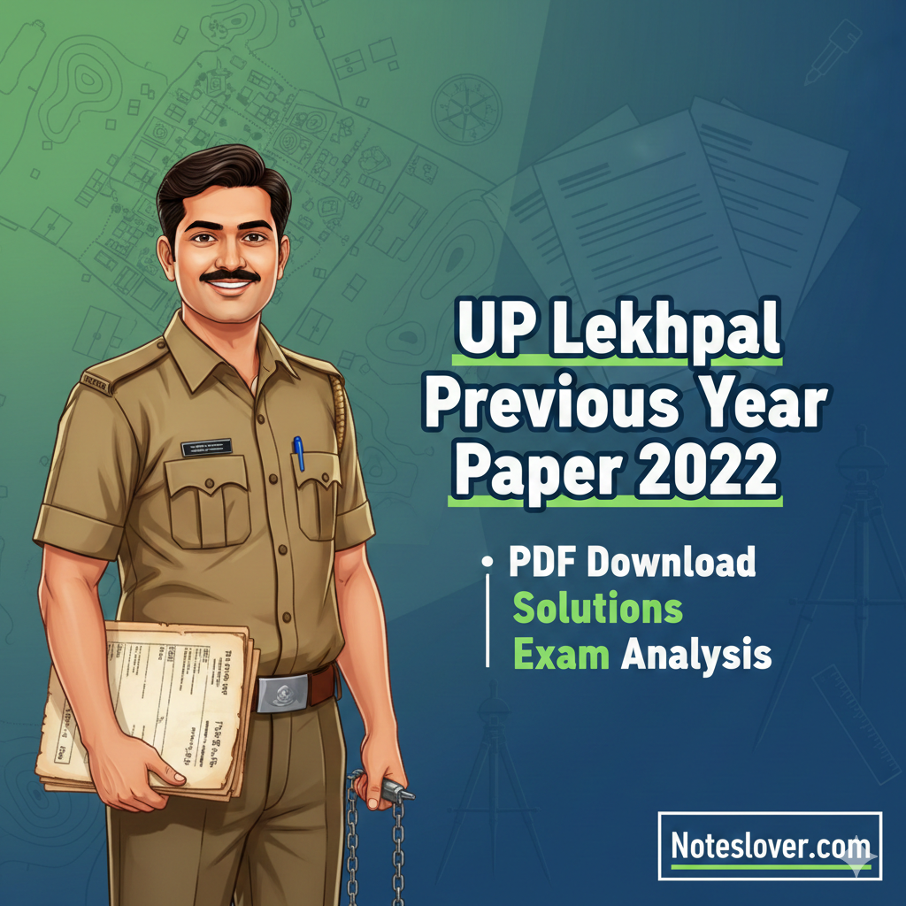 UP Lekhpal Previous Year Question Paper 2022 - PDF Download & Analysis note thumbnail