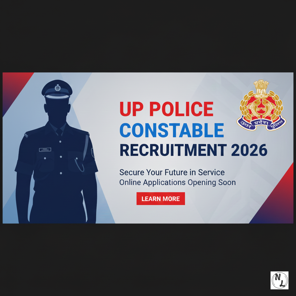 Thumbnail image for blog titled UP Police Constable Recruitment 2026: Vacancy, Syllabus, Salary & Selection Process